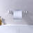 Sumerain Modern Wall-Mount Waterfall Bathtub Faucet, Double Handles Bathtub Faucet with Adjustable Height Spout, Chrome