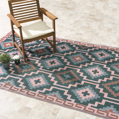 Tapis d'extérieur paille en plastique imperméable pour terrasse Olivama 