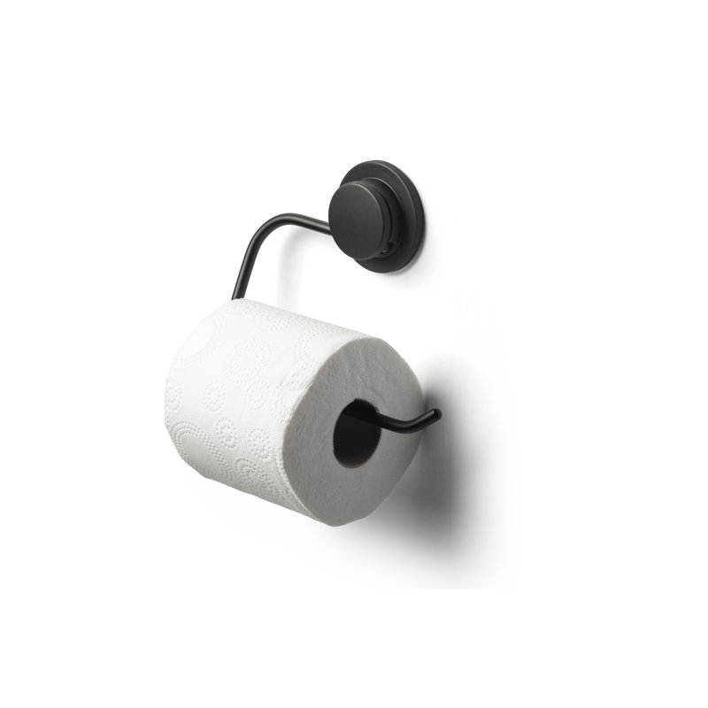 Croydex Wall Mounted Toilet Roll Holder Adhesive Stick 'n' Lock Design