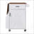 Farmhouse Kitchen Island with Drop Leaf, Open Side Rack, Drawer, Towel Rack, and Lockable Wheels for Versatile Storage and Mobility-1116527208