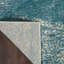 Tapis ivoire / bleu sarcelle Bujanov-1849389577