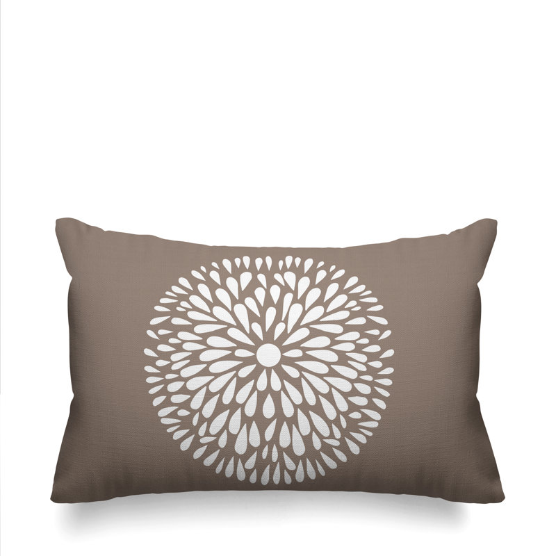 Coussin Pheobe, Beige, 14 po x 20 po, Rectangle