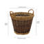 Hand Woven Wicker Laundry Basket with Handles-1631966463