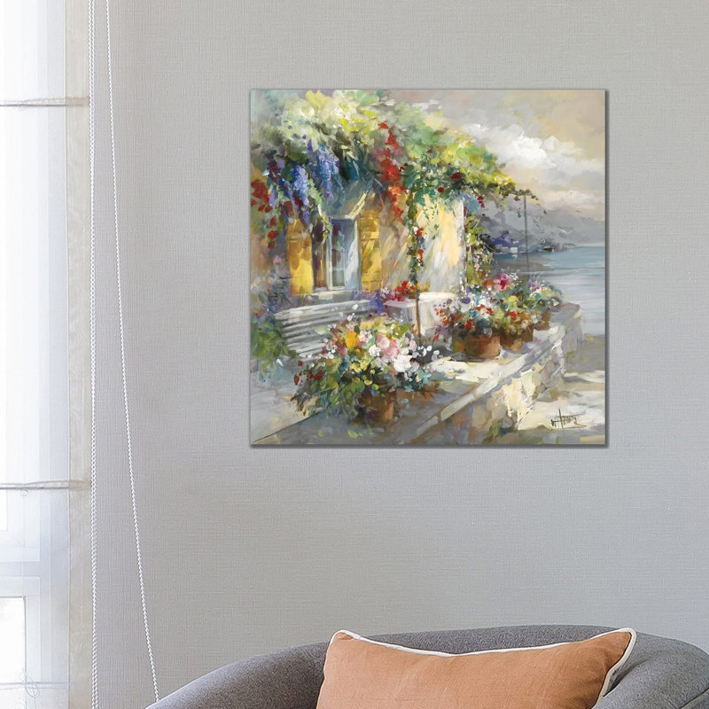 Veranda At Sea by Willem Haenraets - Wrapped Canvas Painting, 66.04 cm H x 66.04 cm W x 1.91 cm D