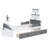 Boat-Shaped Platform Bed With 2 Drawers