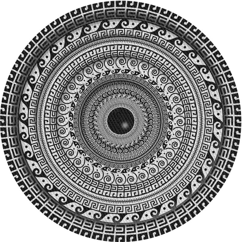 Cheatom Indoor Rug, Round 6'