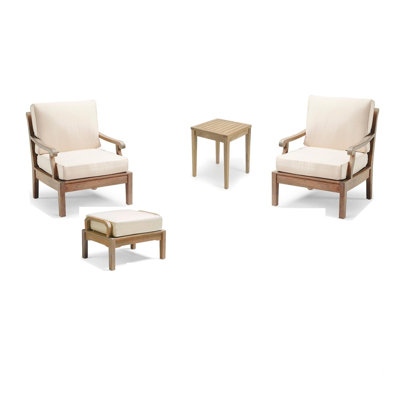 Sack 3 - Person Patio Conversation Set with Cushions