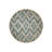 Gray Blue Tone Geometric Patterned Round Woven Base Modern Decorative Carpet-1384270749