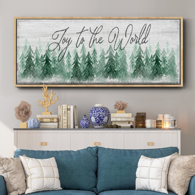 «Joy to the world», toile encadrée