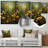 Green And Yellow Abstract Botanical Plants 2 - Tachisme Metal Wall Art-651480779