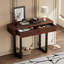 Console moderne en bois massif avec design cannelé et rangement-958908359