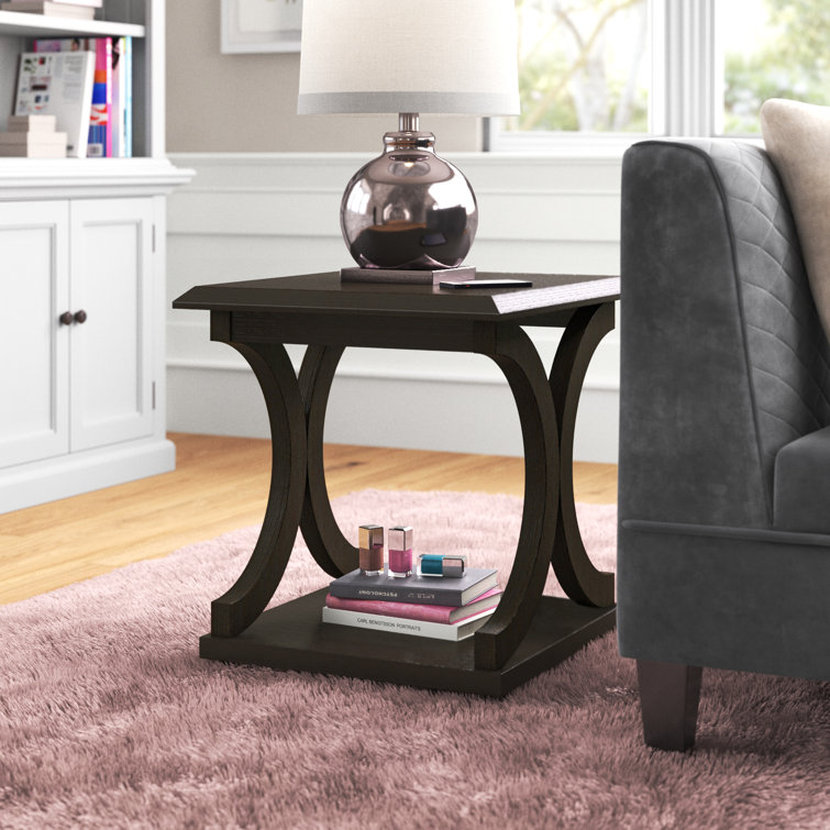 Galesville C-shaped Base End Table