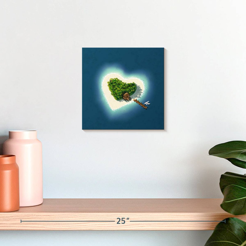 Île Hardie Heart, H 10 po x l 10 po