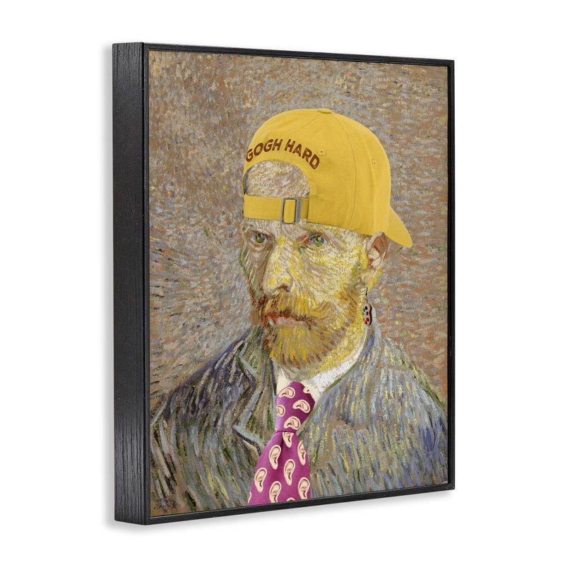 Van Gogh en chapeau jaune, estampe numérique, conception par les maîtres Redux, H 20 po x l 16 po