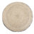 Edgeley 18"W Jute and Cotton Round Pouf with Diamond Pattern-502304537