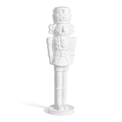 Step2 Nutcracker Prince Paintable DIY Holiday Statue, 4-Foot Tall, White