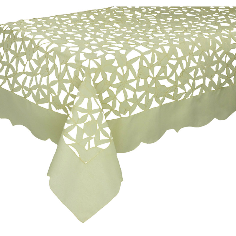 Weehawken Tablecloth, Yellow, 144" L x 70" W