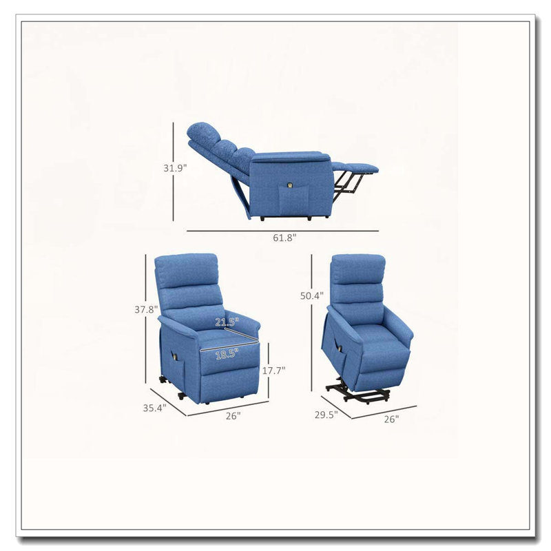Fauteuil inclinable électrique avec télécommande