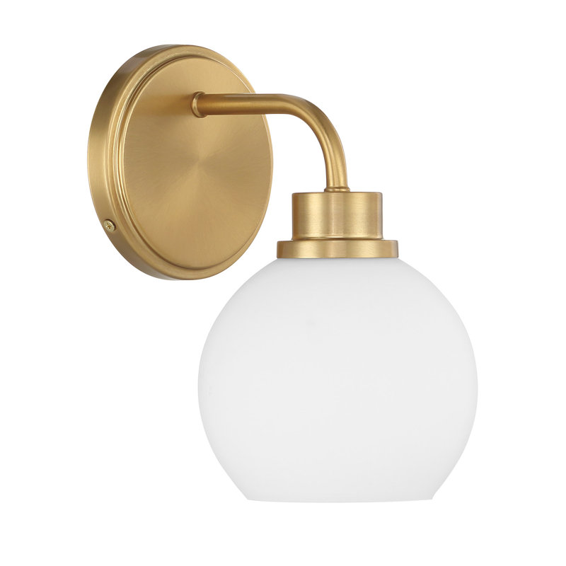 Maverick 1-Light Wall Sconce in Brass, Brass