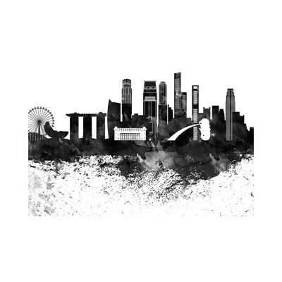 Singapore Skyline - Wrapped Canvas Painting