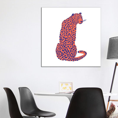 Bright Leopard II 1 Piece Wrapped Canvas Painting