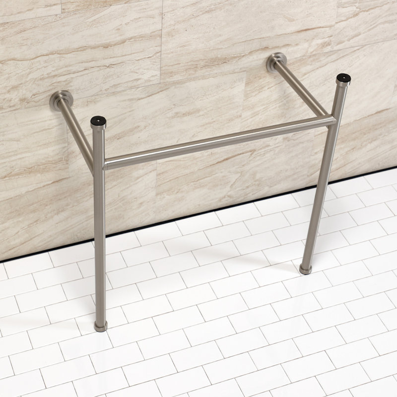 Pattes de lavabo console Hartford, Nickel brossé