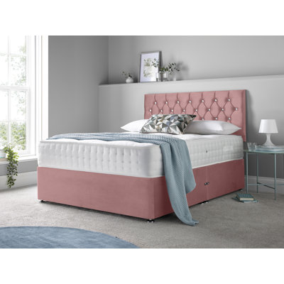 Matherville Upholstered Divan Bed with Mattress