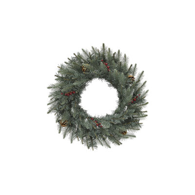 Faux Spruce Pinecones 24'' Wreath