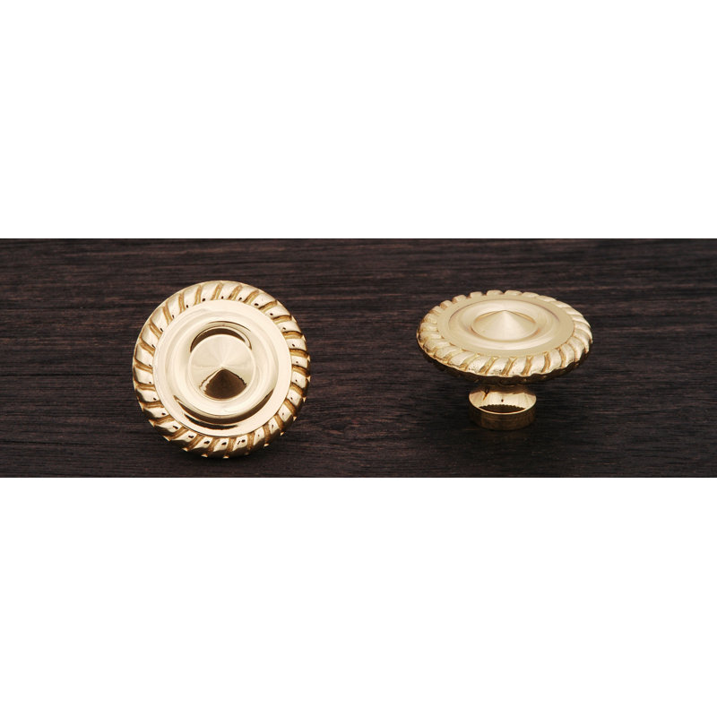 CK Series Knob, Polished Brass