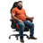 LED Gaming Chair with Footrest-1596457813