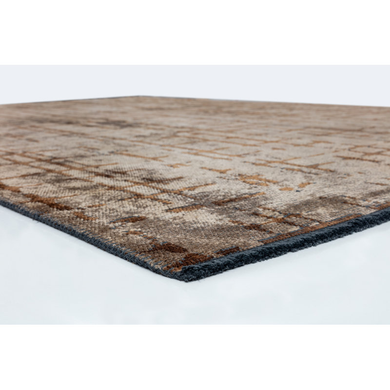 Rapture Brown/Tan Abstract Luxury Area Rug, Rectangle 7'10" x 11'2"