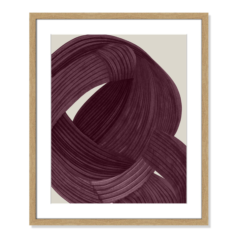 «Tangle in Aubergine II» par Casa Fine Arts, L 21,5 po x H 25,5 po, Imprimé mat, Natural