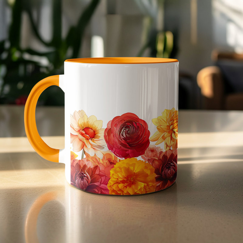 Ceramic Coffee Mug, Orange