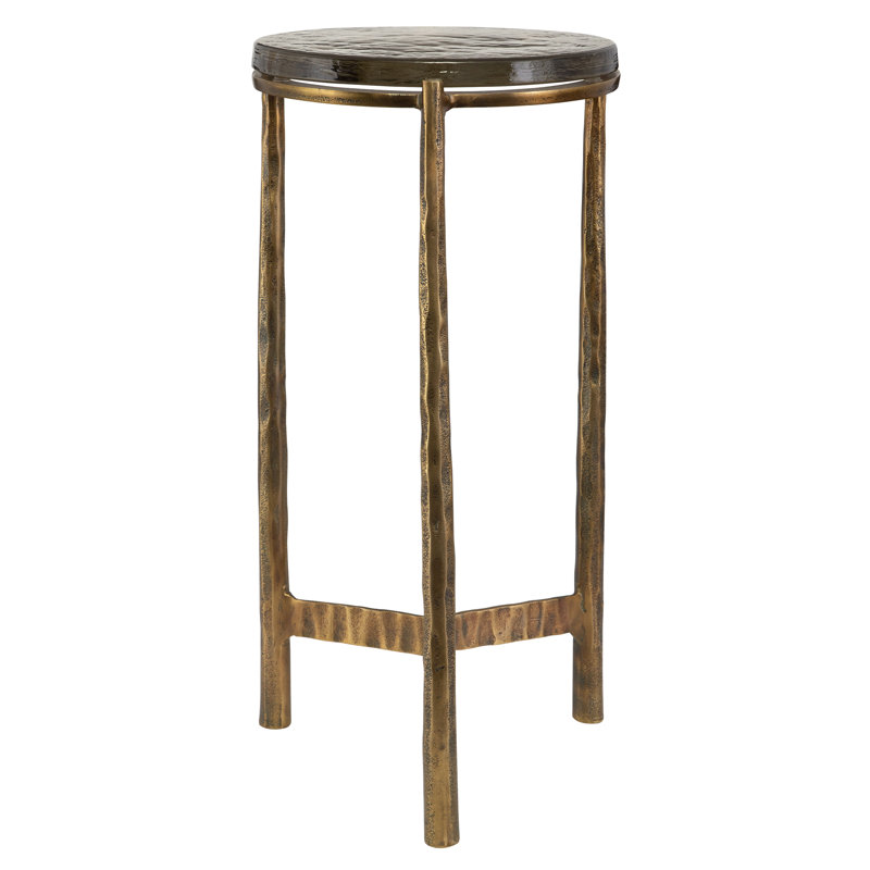 Tiayana Glass Top End Table