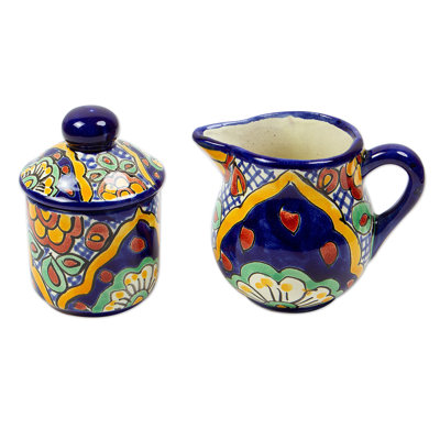 Hand Painted Ceramic Sugar Bowl with Lid