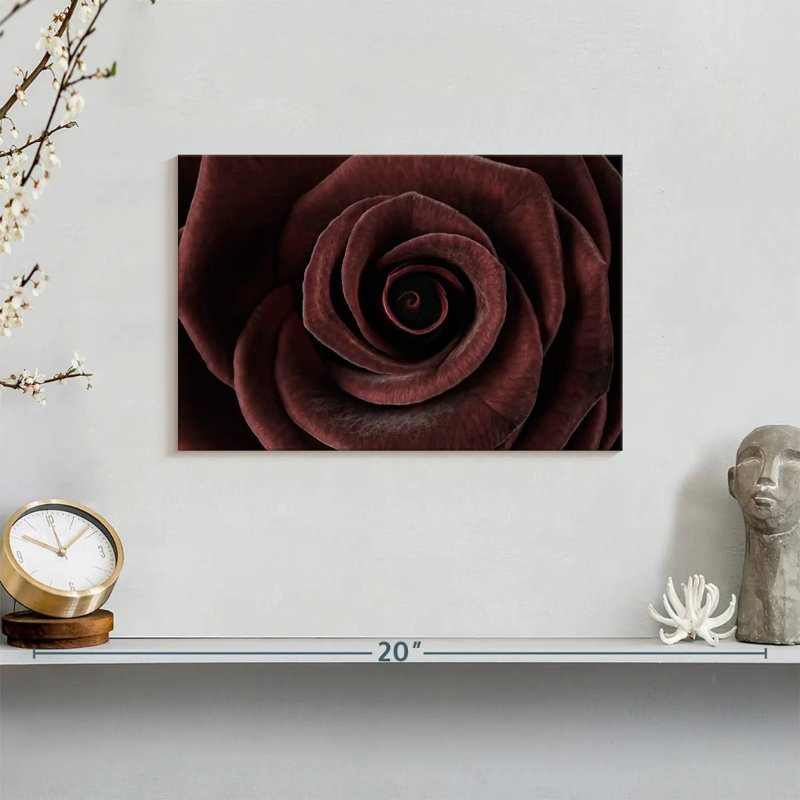Dark Rose, 8" H x 12" W