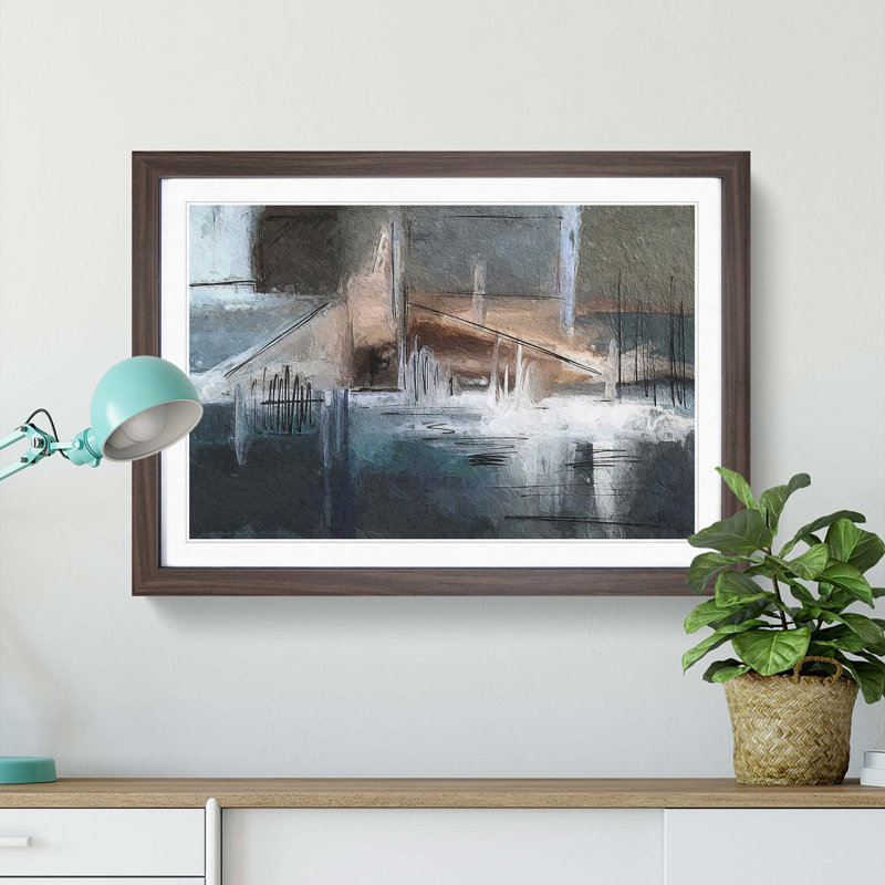 Abstract Vol.329 by S.Johnson - Framed Print, Walnut Framed, 33cm H x 45cm W x 2cm D