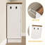 Station d'alimentation pour chien, armoire de rangement pour nourriture pour chien avec bols cachés pour chien, panneau réglable, crochets pour chiens de taille moyenne