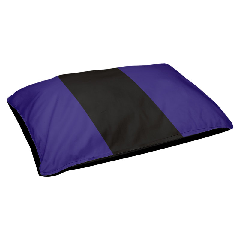 Coussin extérieur Philadelphia, Petit (l 28 po x P 18 po x H 6 po), Mauve / Noir