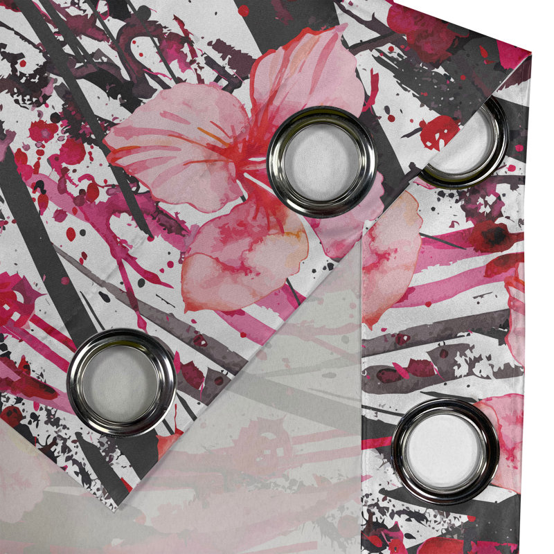 Red Barrel Studio® Hibiscus, L 50 po x L 108 po