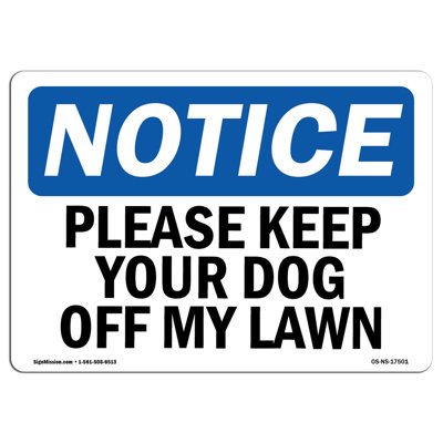 Veuillez garder votre chien sur ma pelouse