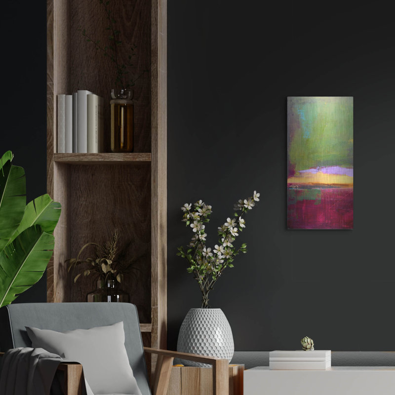 «Juliet's Vineyard I» par Erin Ashley, art mural en métal, H 24 po x l 12 po