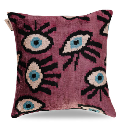 Silk/Velvet Throw Square Pillow Cover & Insert