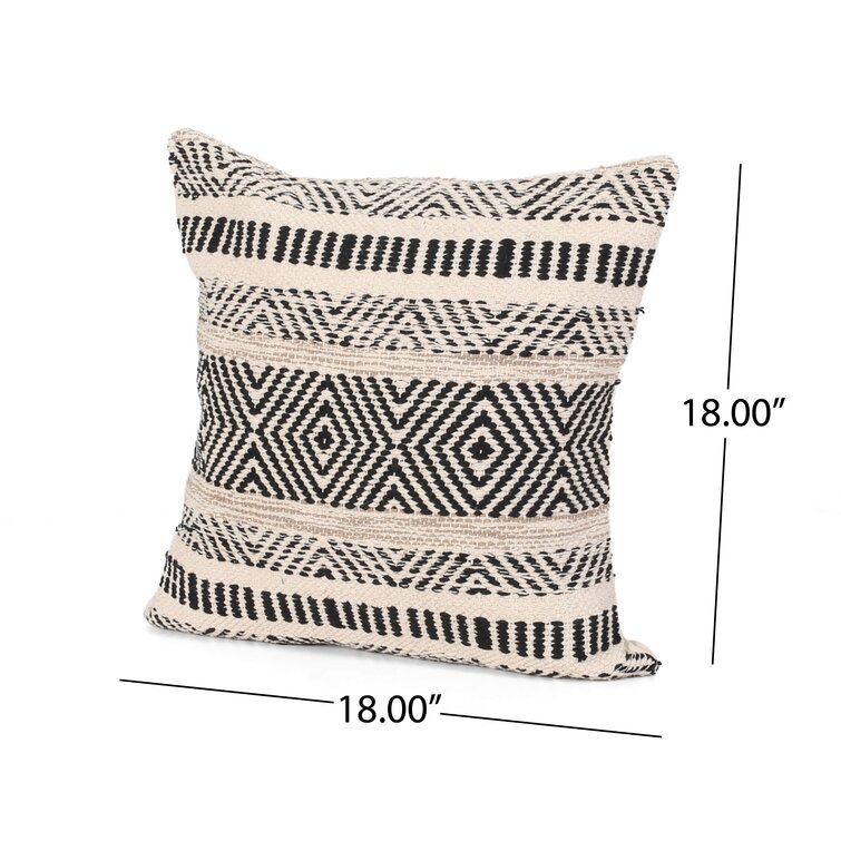 DII Black Aztec Print Pillow Cover (Set of 4)