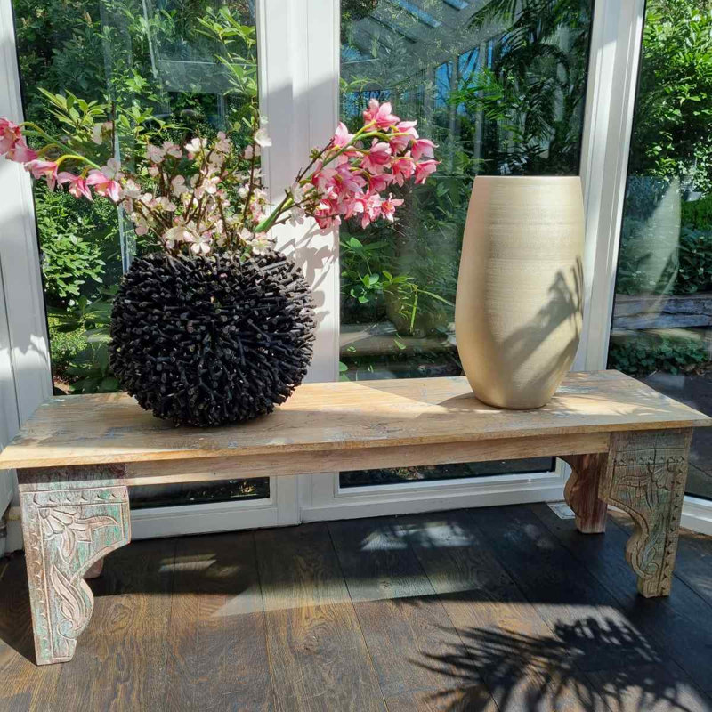 Cecely Handmade Terracotta Table Vase, 50cm H x 29cm W x 29cm D, Gold