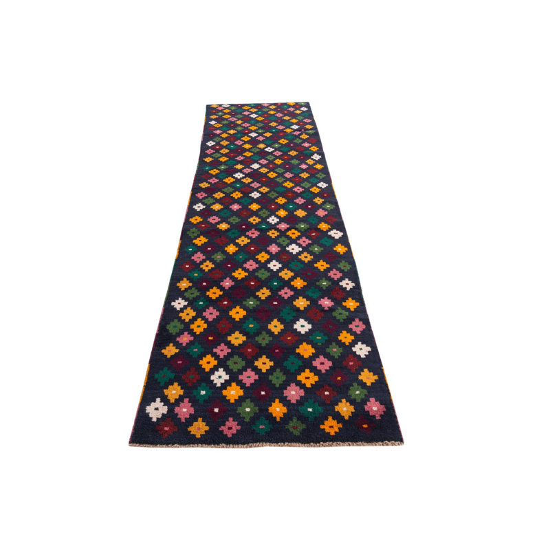 Tapis de couloir bleu marine Nunez