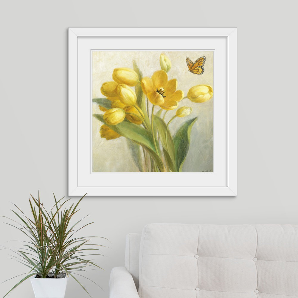 Heldana " Yellow French Tulips " by Danhui Nai Gracie Oaks 