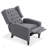 Manual Wing Chair Recliner, High Colorfastness Fabric Chair with Deep Tufted Back | Silver Nailhead Trim, 3 Adjustable Positions for All-Day Comfort-833237054
