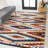 Haoyun Diamond Kilim Geometric Yellow/Red/Blue Rug-994940960