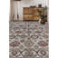 Tapis gris et gris noué à la main de haute qualité